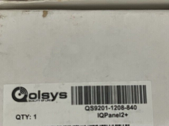 New Qolsys PowerG IQ Panel 2+ Plus QS9201-1208-840 Wireless 319.5MHz Verizon LTE