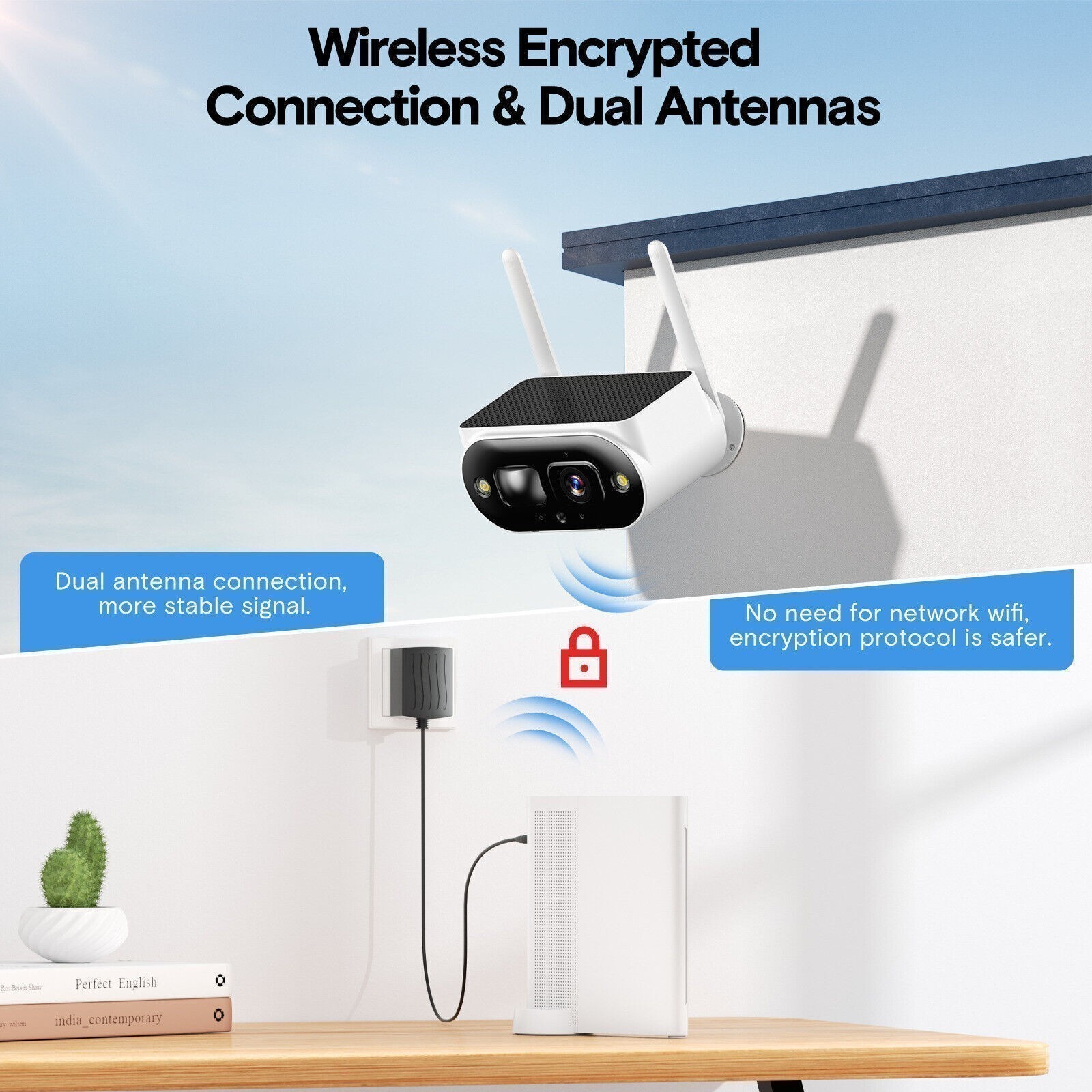 4MP Solar Wireless Security Camera System Outdoor 5G/2.4G WiFi Pro 10CH NVR CCTV