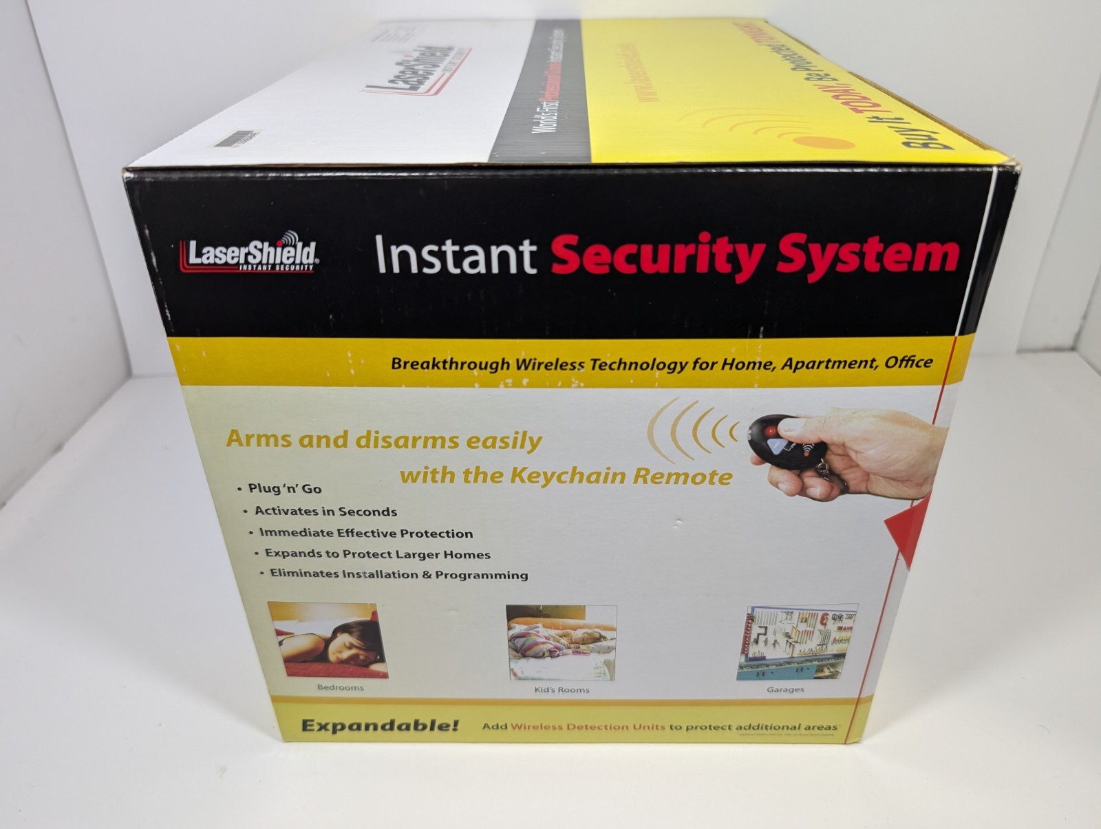 Brand New LaserShield Instant Security System Plug N Go Professional Monitoring