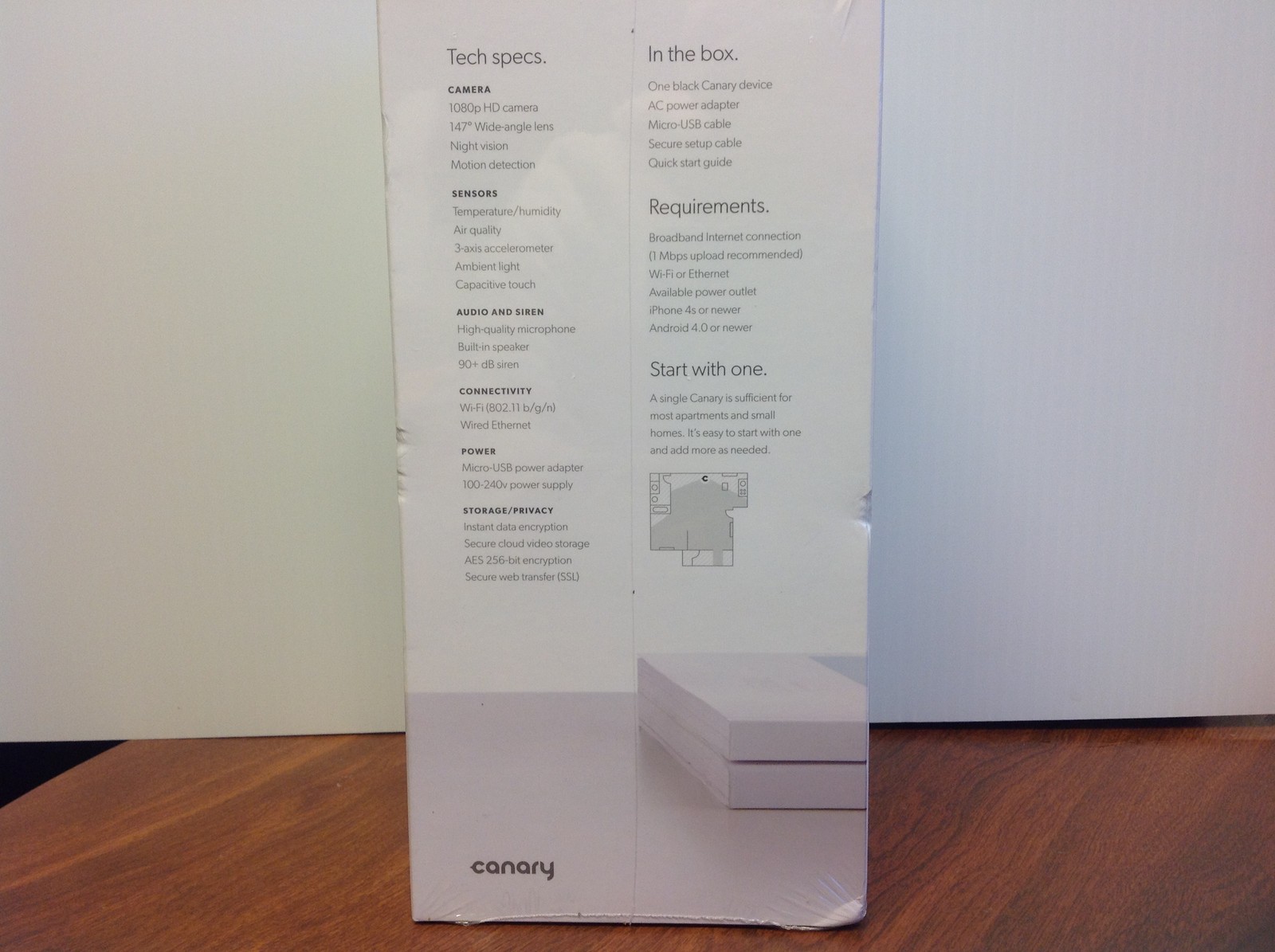 New Canary Smart Home Security-Camera, Air Monitor, Siren, Motion Det, Mob Alert