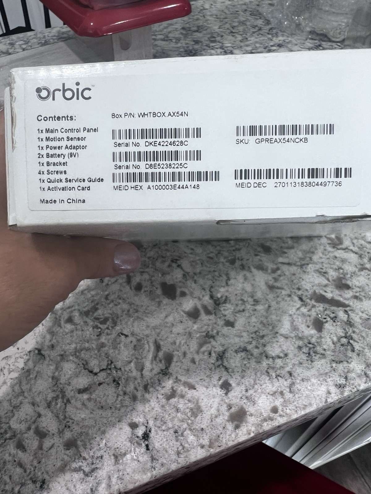 Orbic Alarm System by Straight Talk AX54N Remote Batteries not included