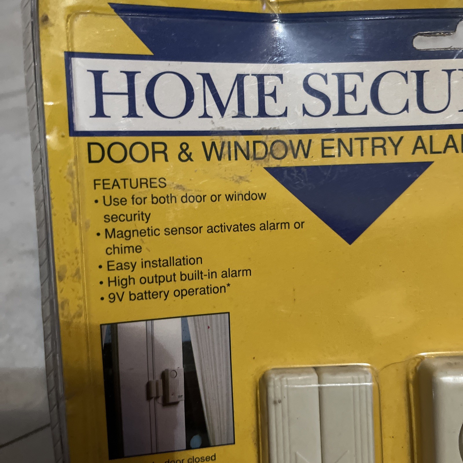 Vintage TechKo S083 Home Security Door Window Entry 120db Alarm Chime ~ New