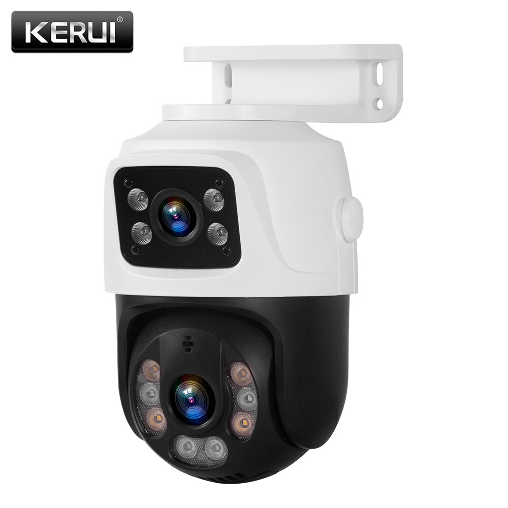 Smart POE 6MP Dual Lens IP Camera 2-Way Audio Motion Tracking Security Cam