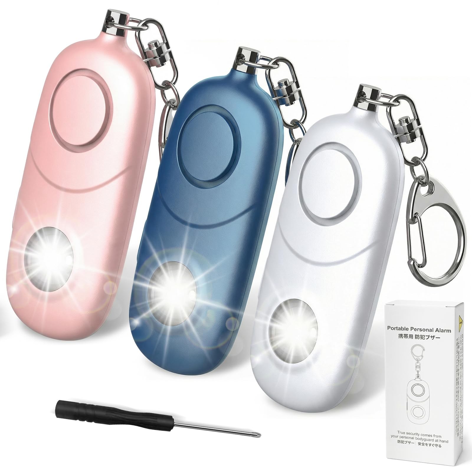 Personal Alarm for Women Keychain Alarm: 135dB Emergency Keychain Siren with …