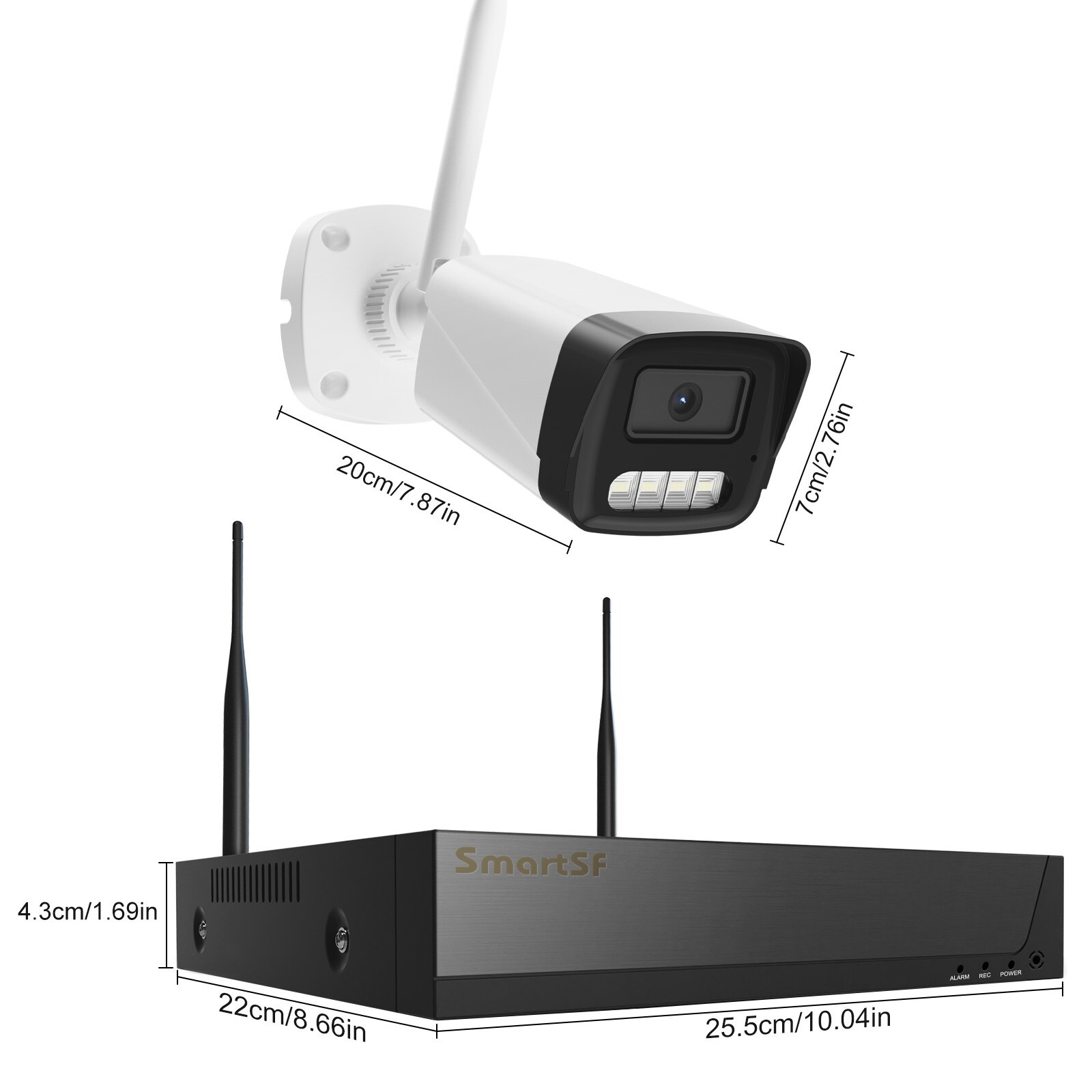 3MP Surveillance NVR Wireless Security Camera System Outdoor CCTV Camera 1TB
