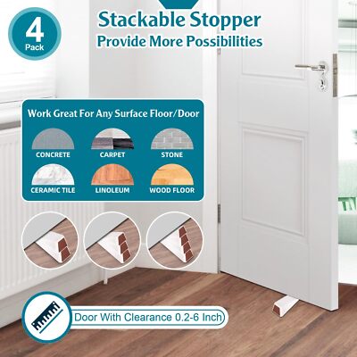 2X Security Door Stop Alarm 120DB Hotel Home Portable Security Safety Tools