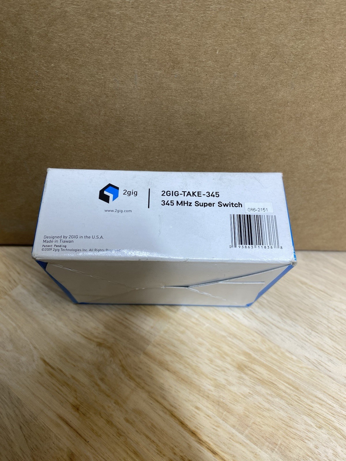 2GIG TECHNOLOGIES 345MHZ SUPER SWITCH 2GIG-TAKE-345