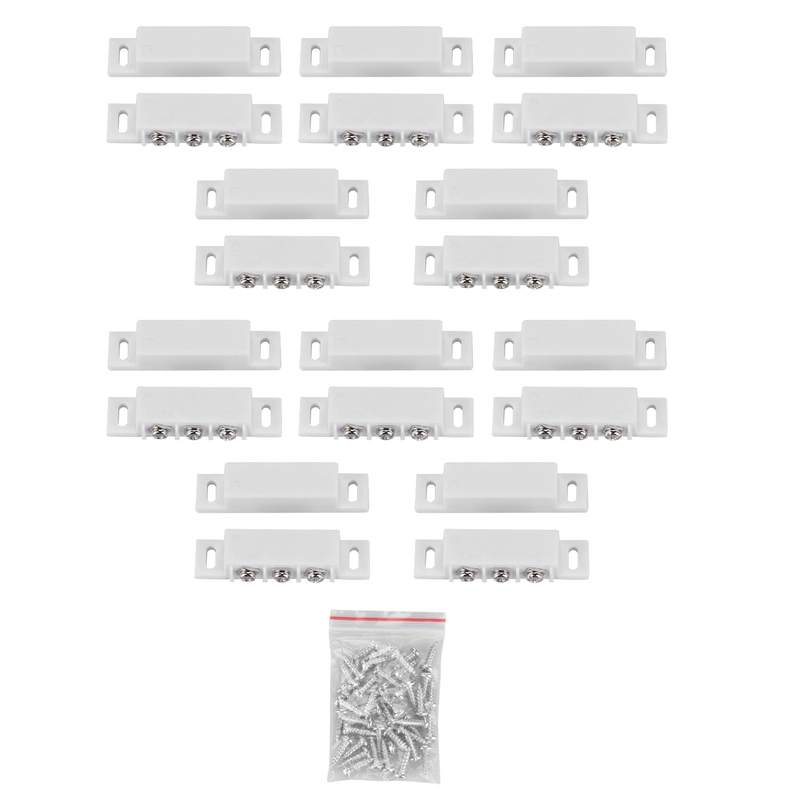 10X ABS 31B For Security Magnetic Reed Switch NC NO Combined Door Contact Sensor