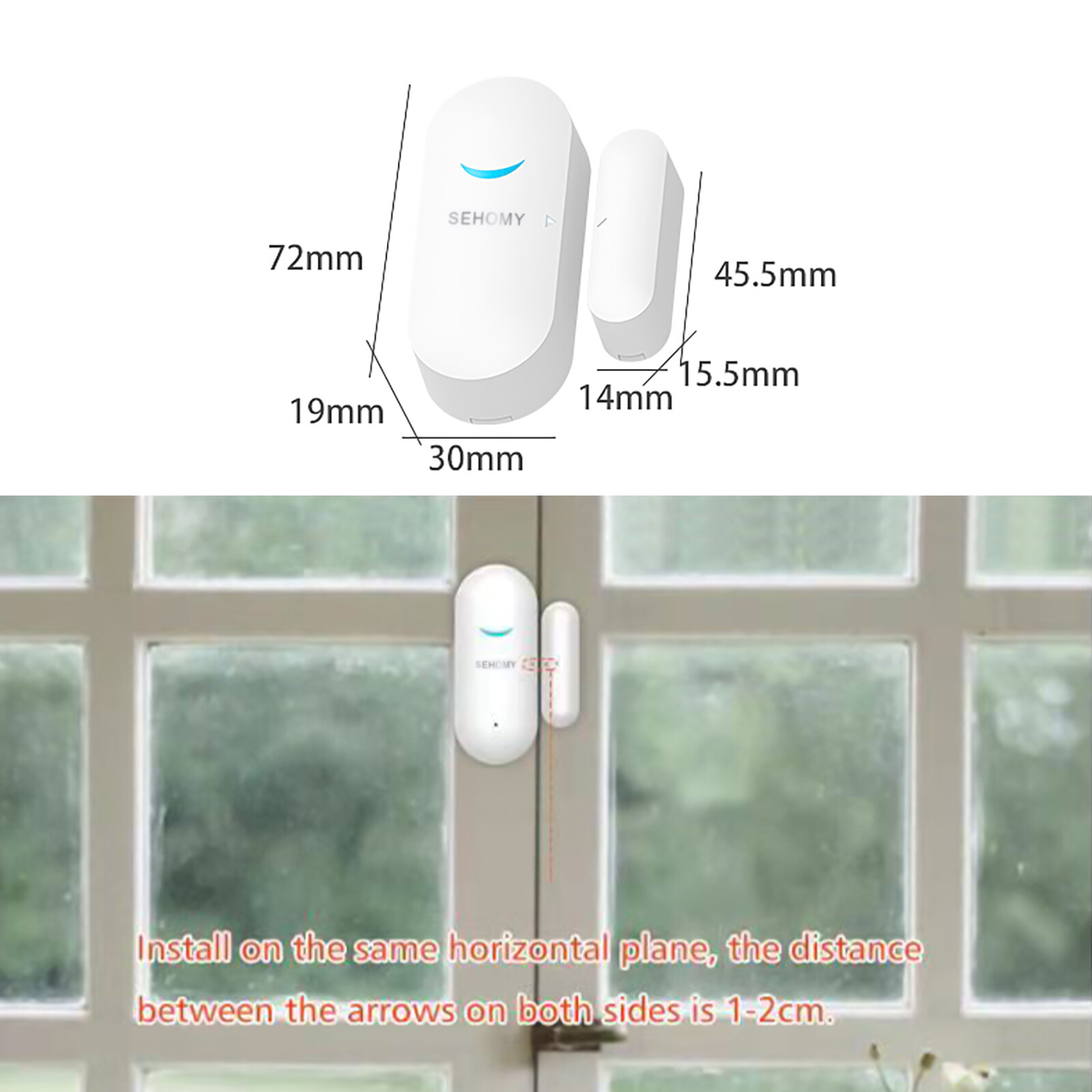 4 X Wireless Security Alarm Sensor System Home Window Door Burglar Alexa Google