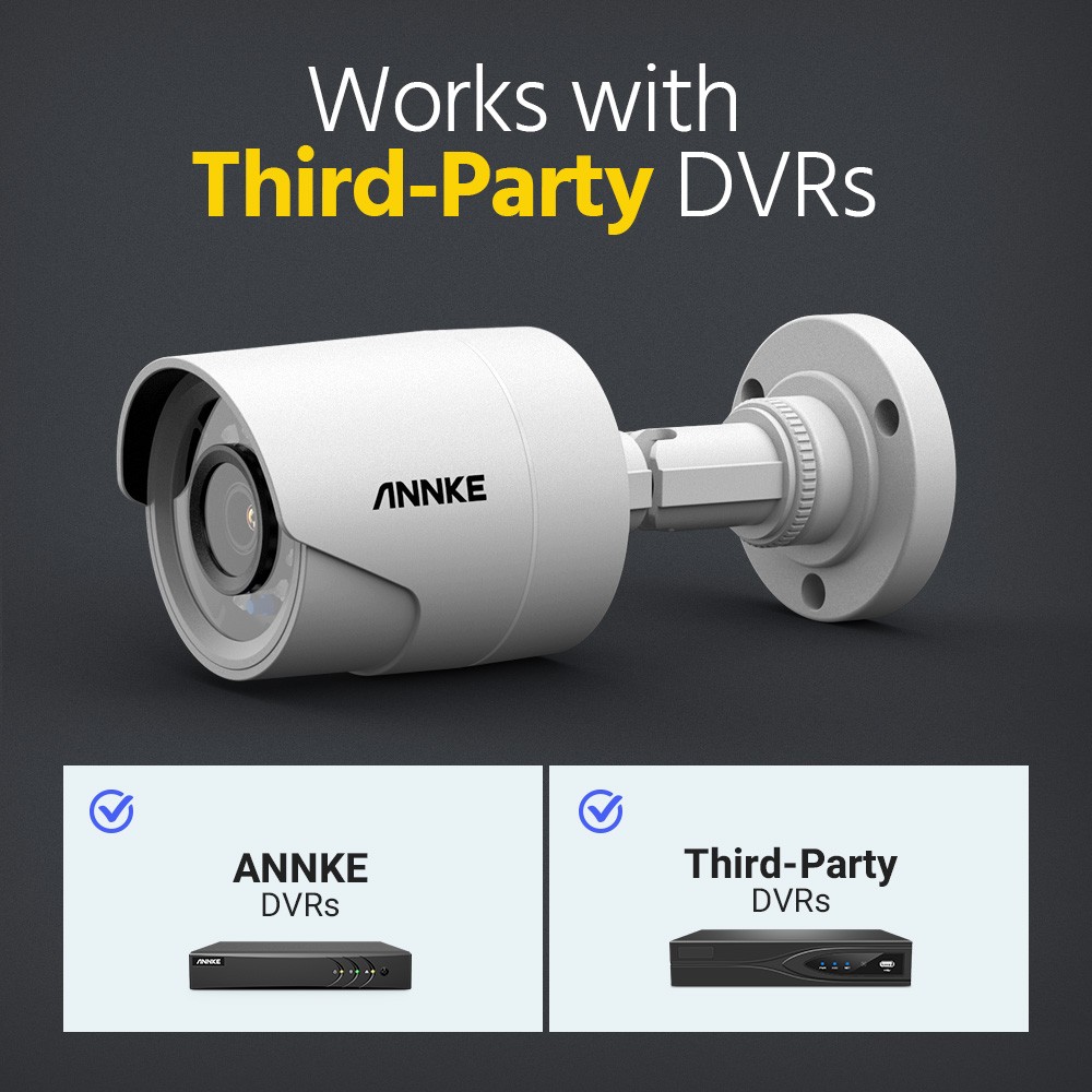 ANNKE 5MP PoE Security IP Camera C500 Audio Recording Outdoor EXIR Night Vision