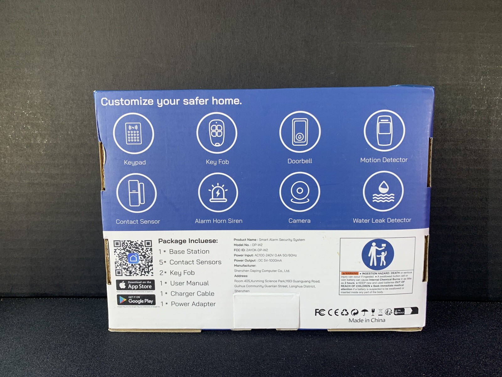 tolviviov – DP-W2 Smart Alarm Security System – 8-Piece Kit
