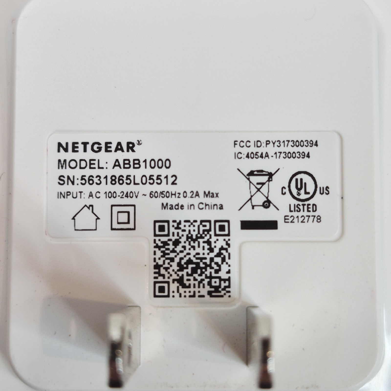 Netgear Arlo ABB1000 Bridge for Arlo Security Lights Smart Hub OEM Tested