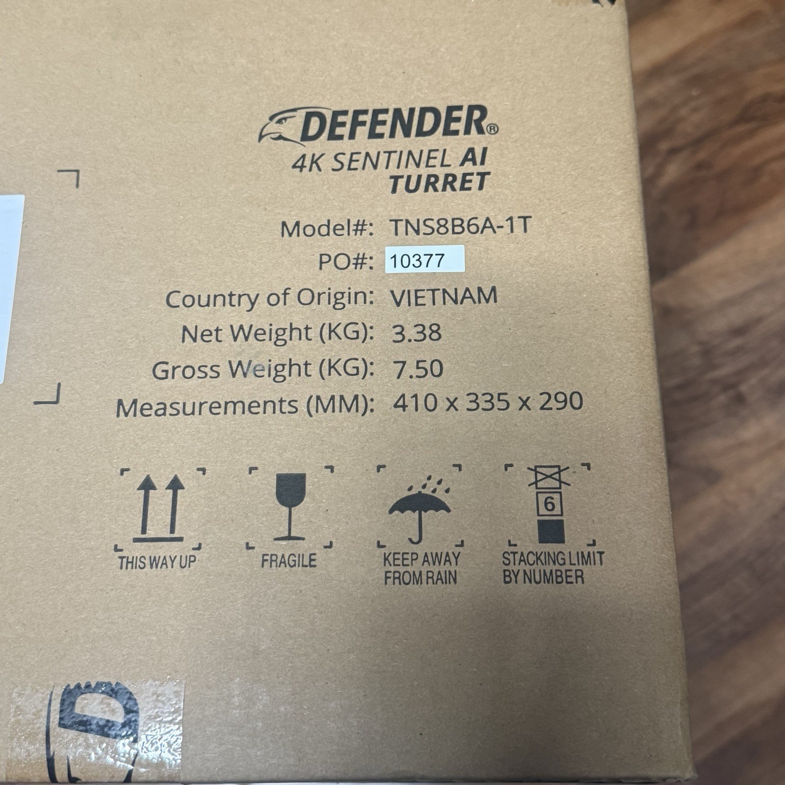 Defender 4K Sentinel AI Turret Security Camera System TNS8B6A-1T 6 Cameras
