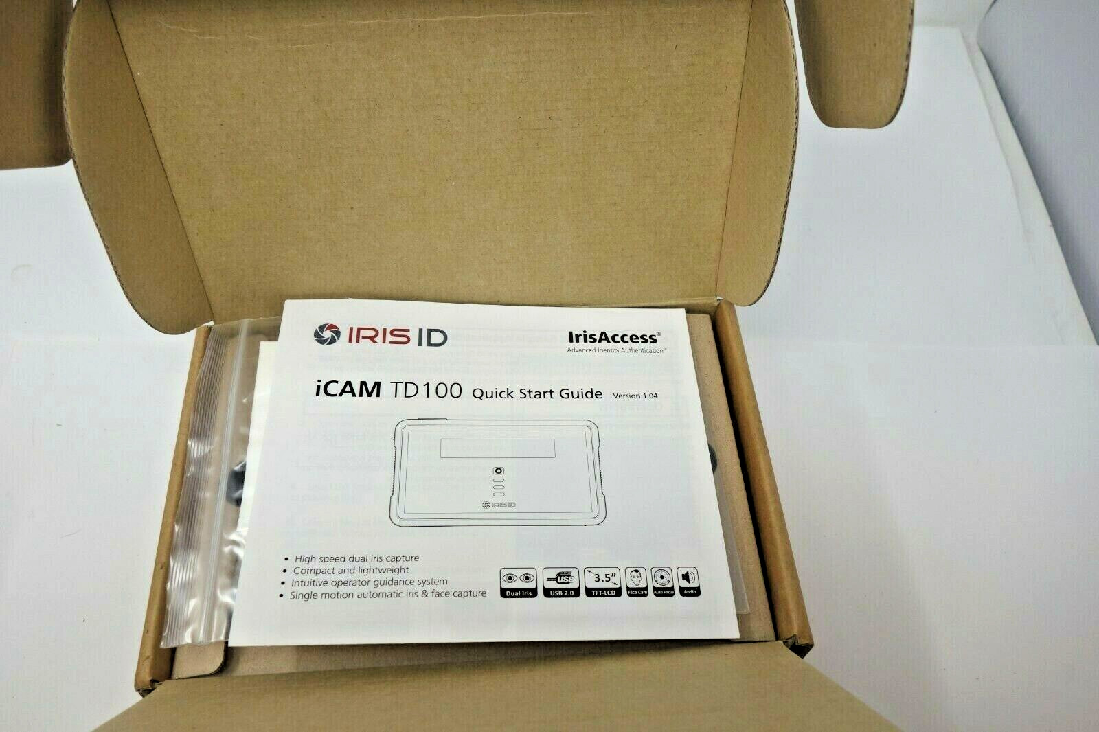 IRIS ID SYSTEMS Dual Biometric Iris and Face Capture Device iCAMTD100 *NEW*