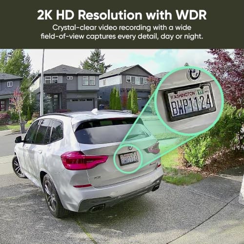 Solar Cam Pan, 2K Wireless Outdoor Security Camera with 360° Pan-Tilt |