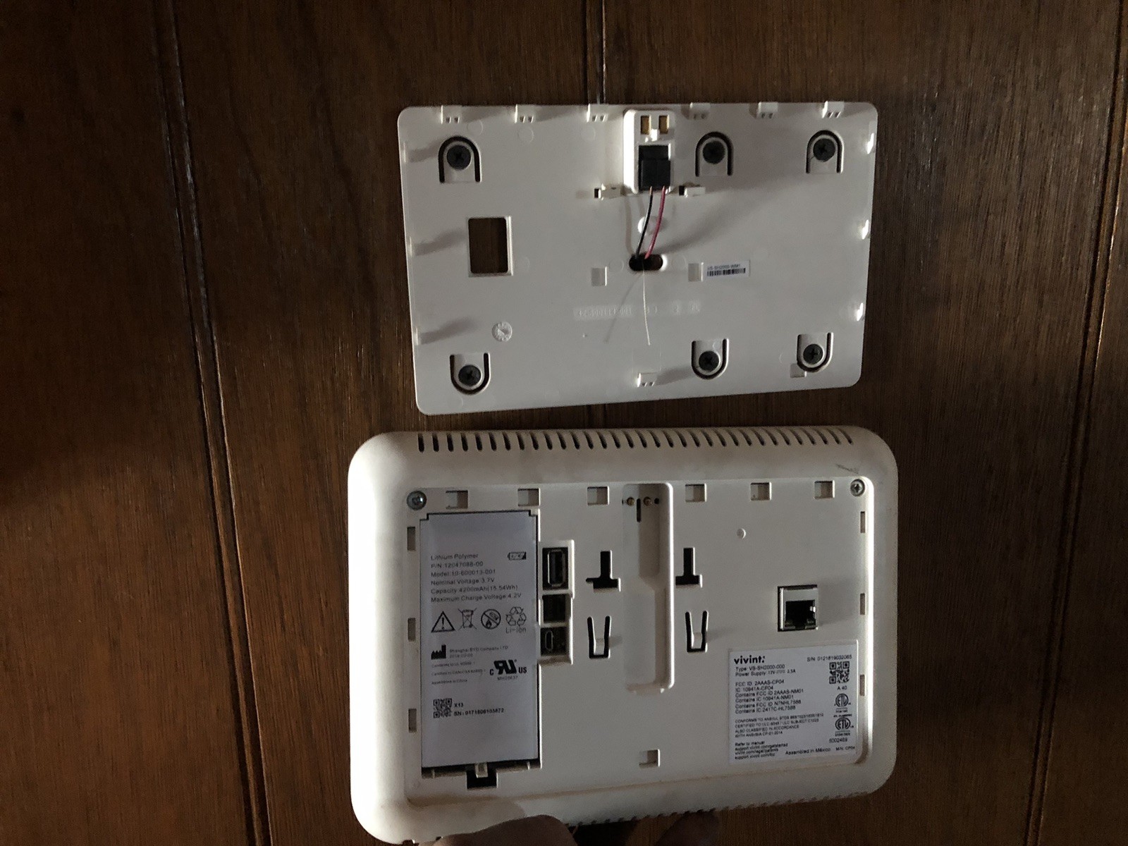 Vivint Smart Home Touchscreen Control Panel | VS-SH2000-C00 | Security System