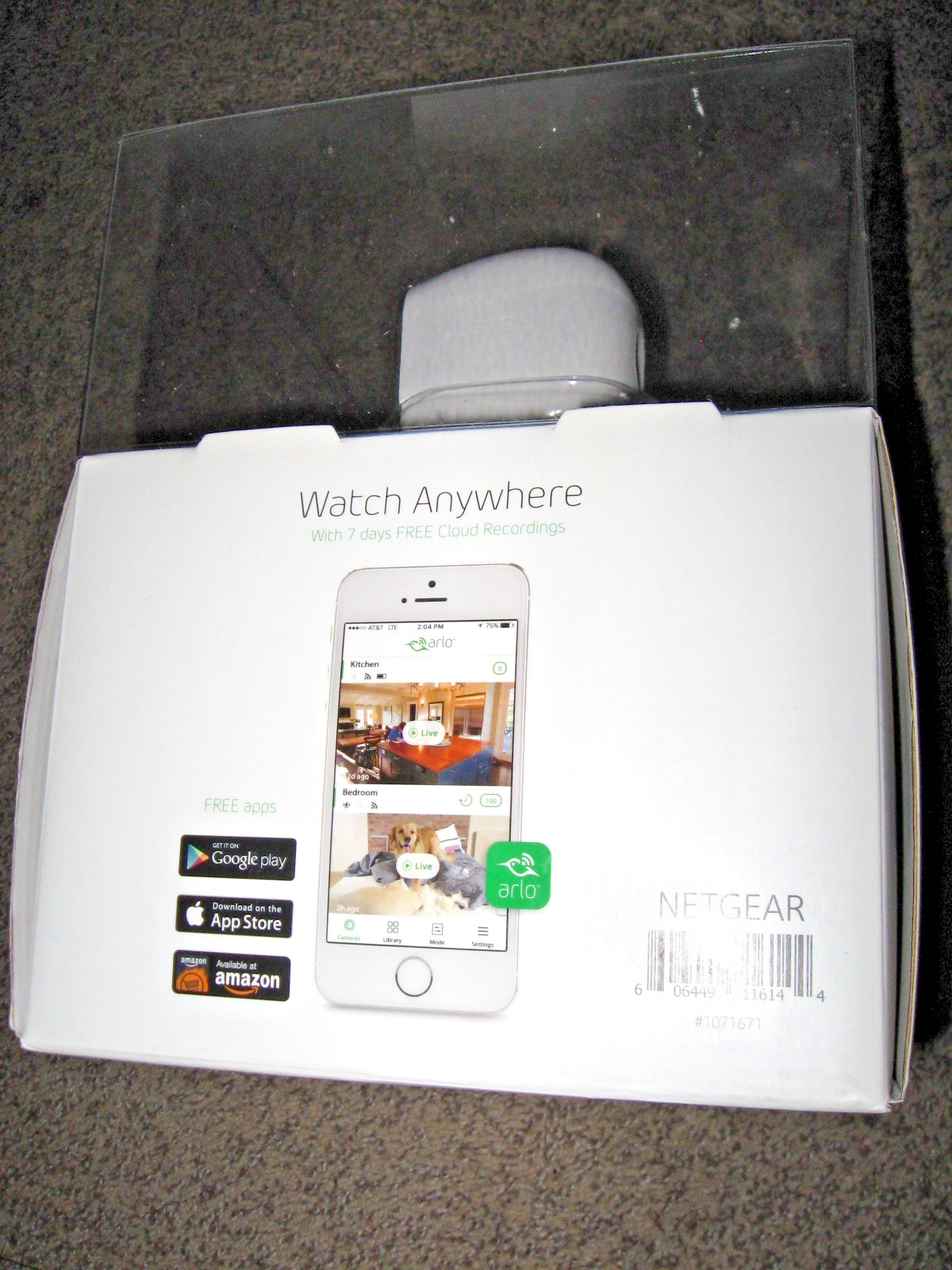 rmk99 Netgear Arlo 2 Camera Wireless Security System w/Base, Cords NIB st135