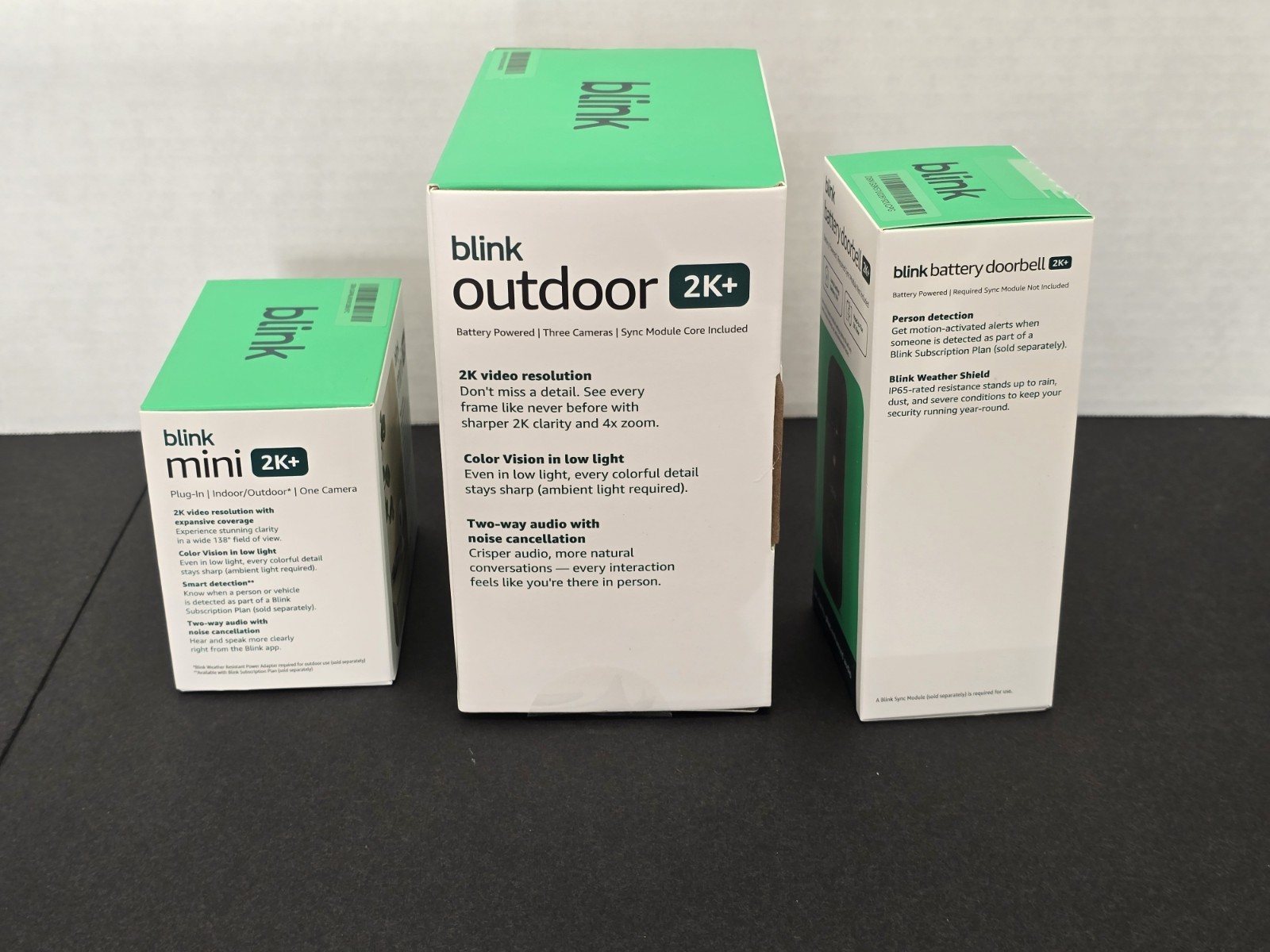 NEW Blink 2K Whole Home Bundle, 3 Outdoor, 1 Indoor And 1 Doorbell Cameras
