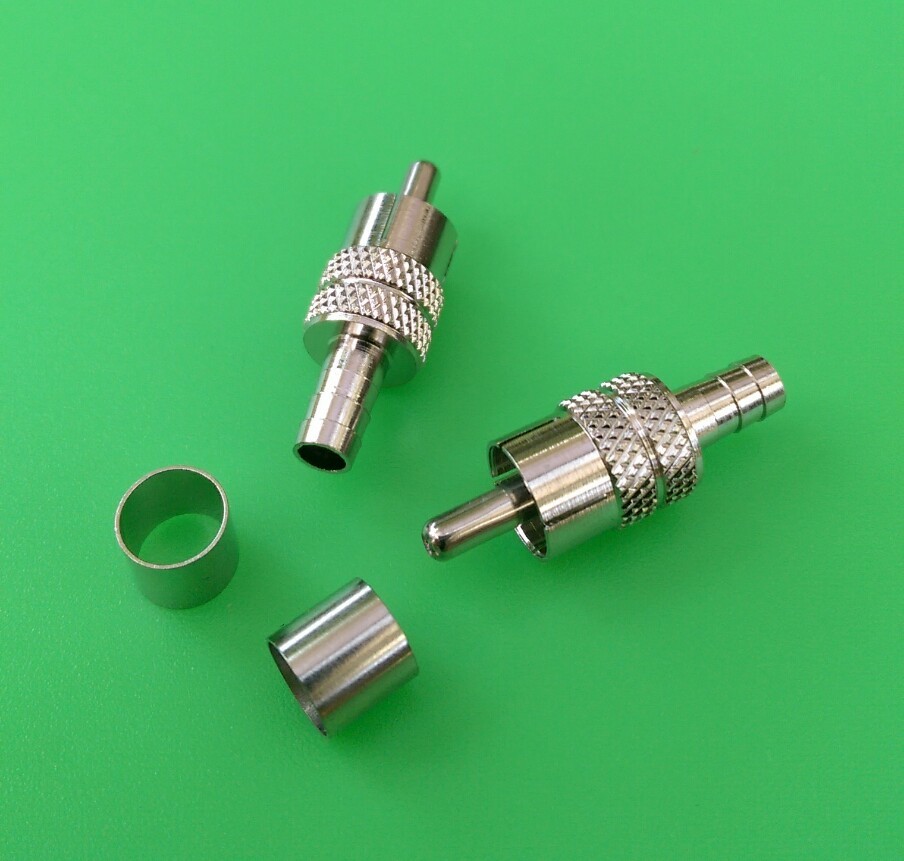 (2 PCS) RCA RG59 CRIMP-ON CONNECTOR – USA Seller