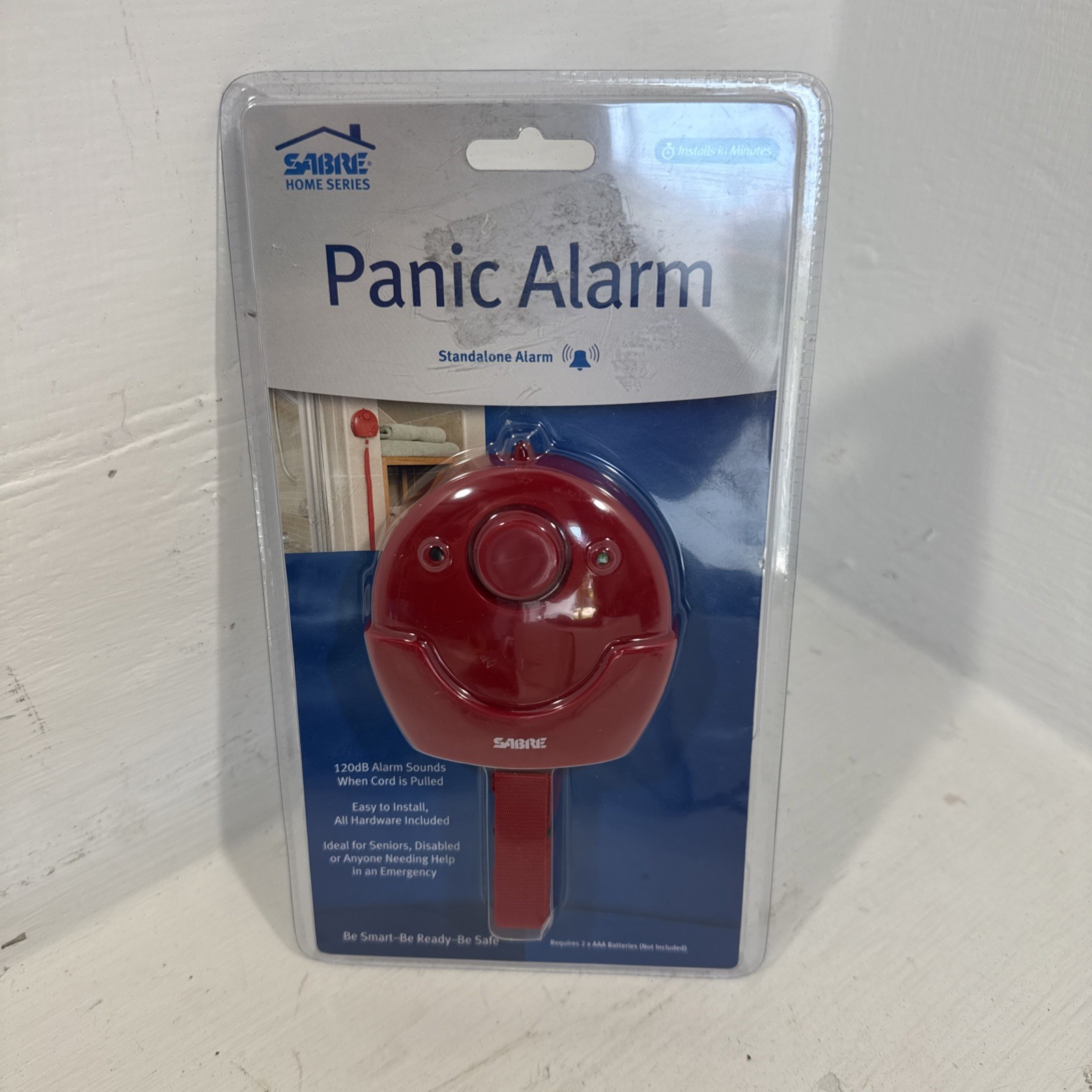NEW Sabre Home Series HS-PA Standalone Panic Alarm 120dB Installs in Minute NIB