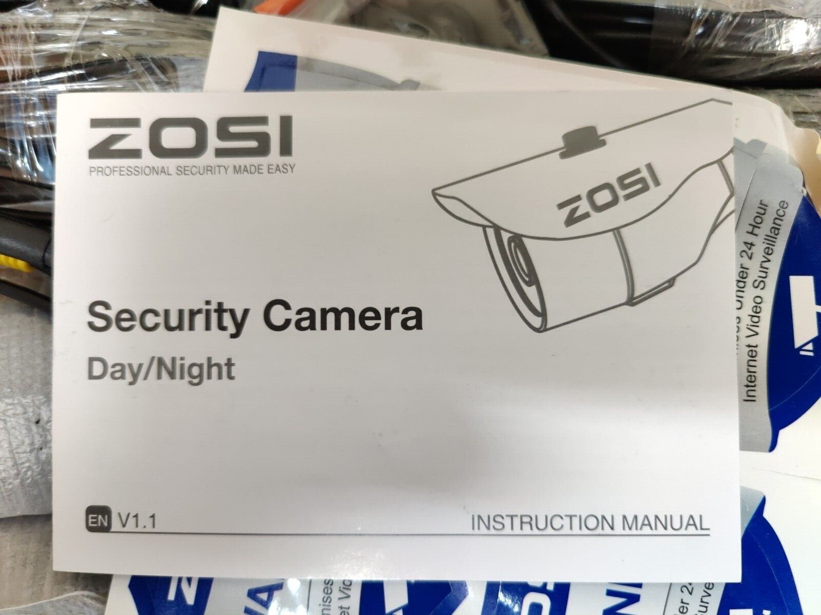 ZOSI ZR04BA & ZG2116E-E HD 4 Camera 1080P TVI DVR Surveillance Security System