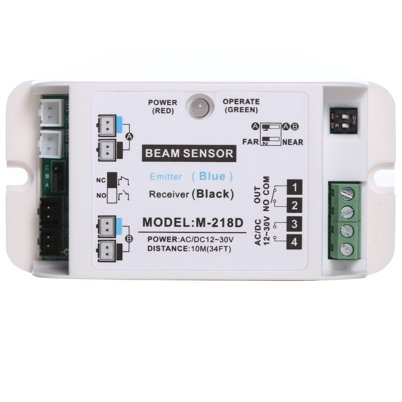 Safety Double Photoelectric Beam Sensor Detector for Auto-Door Control System