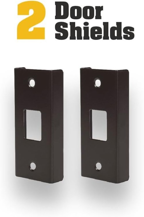Minimalist 3-Piece Door Armor Kit – Durable Security for Peace of Mind in Bronze