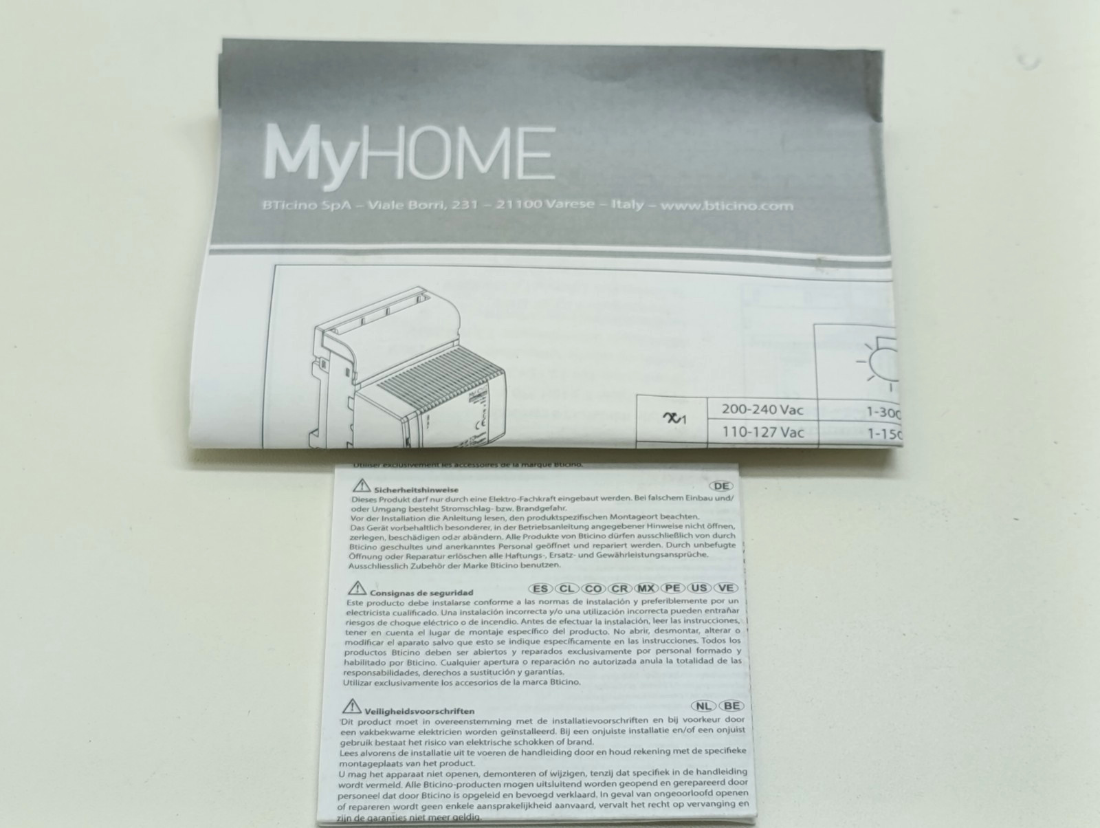 BTicino F418U2 MyHOME SCS Universal Dimmer 2-Channel DIN Rail Module – NIB