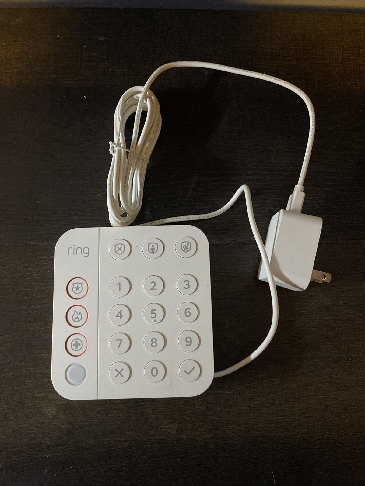 Ring 5AT2S7 (2nd Gen) White 19-Button Home Security System Wireless Alarm Keypad