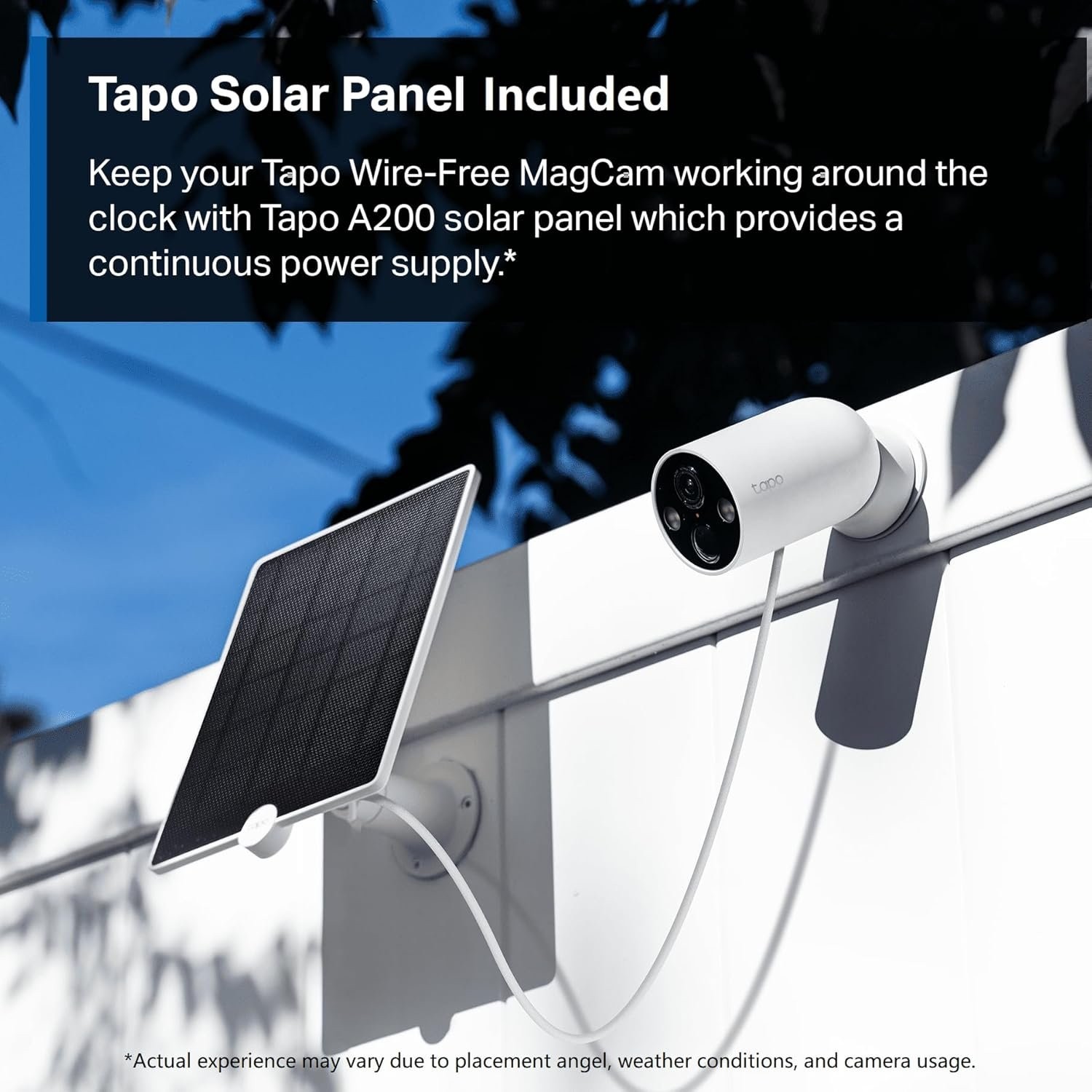 Tapo Wire-Free MagCam 2K Solar Bundle