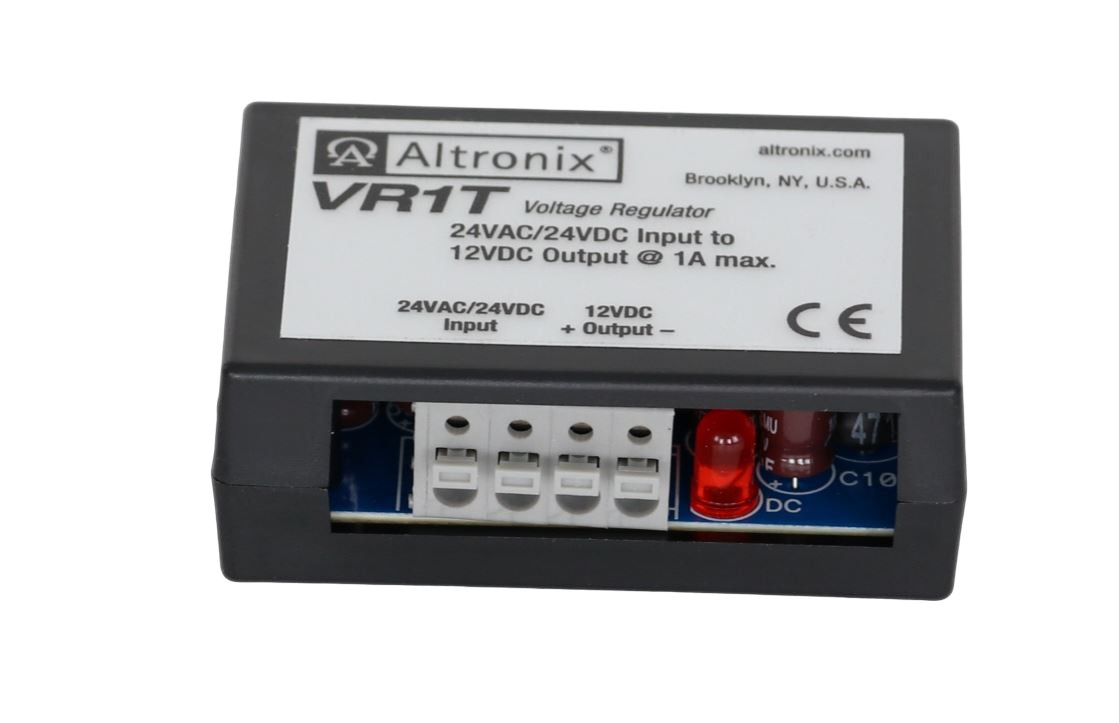 ALTRONIX VR1T – 24VAC/VDC – 12VDC@1A Terminal Voltage Regulator