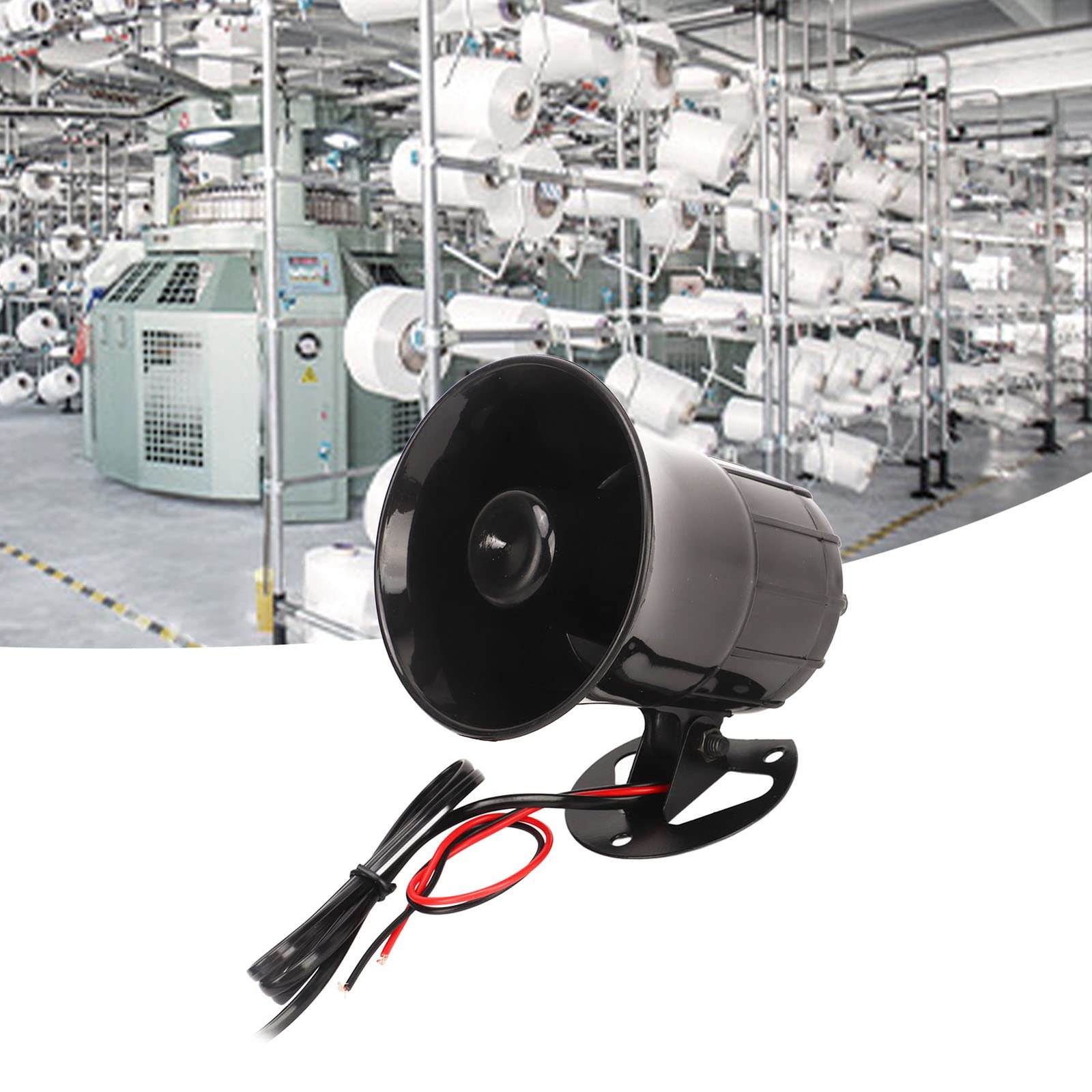 12V 30W 3-Tone Siren, 120dB Loud Sound Horn with Duck, Patrol & Ambulance Sou…