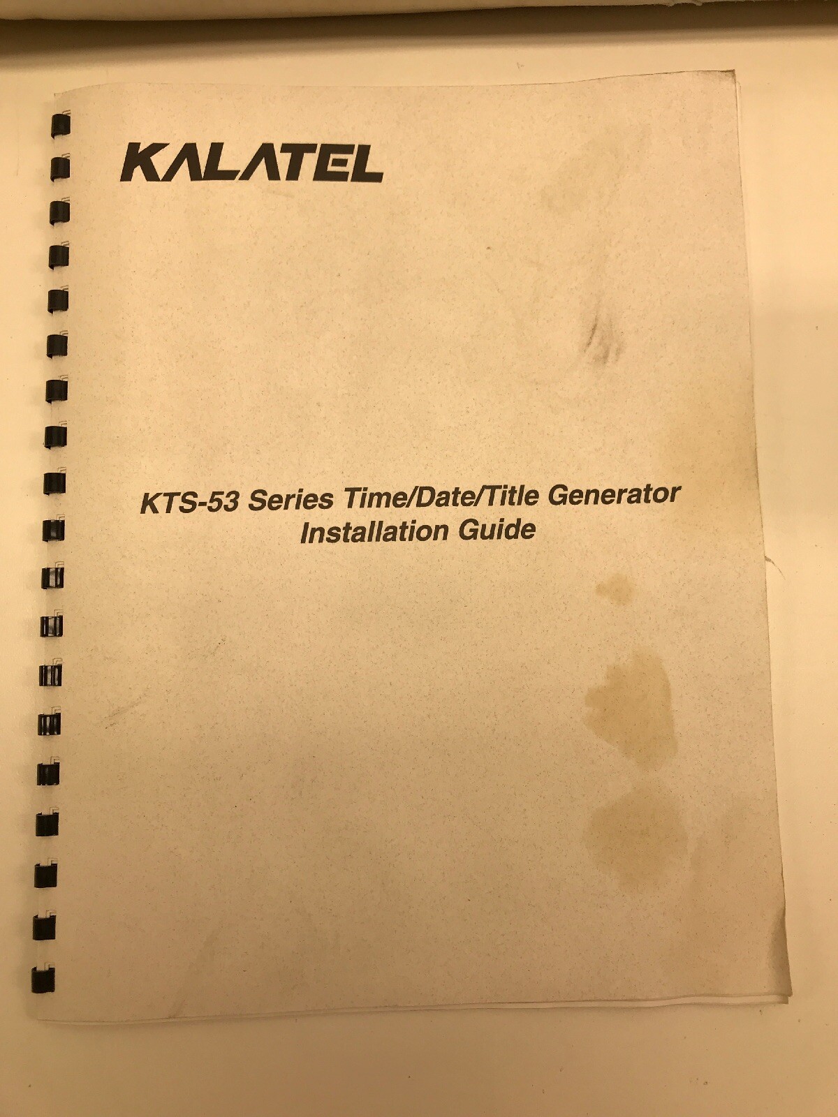 GE Kalatel KTS-53-16 16-Channel Master Time / Date Title Generator (wrs)