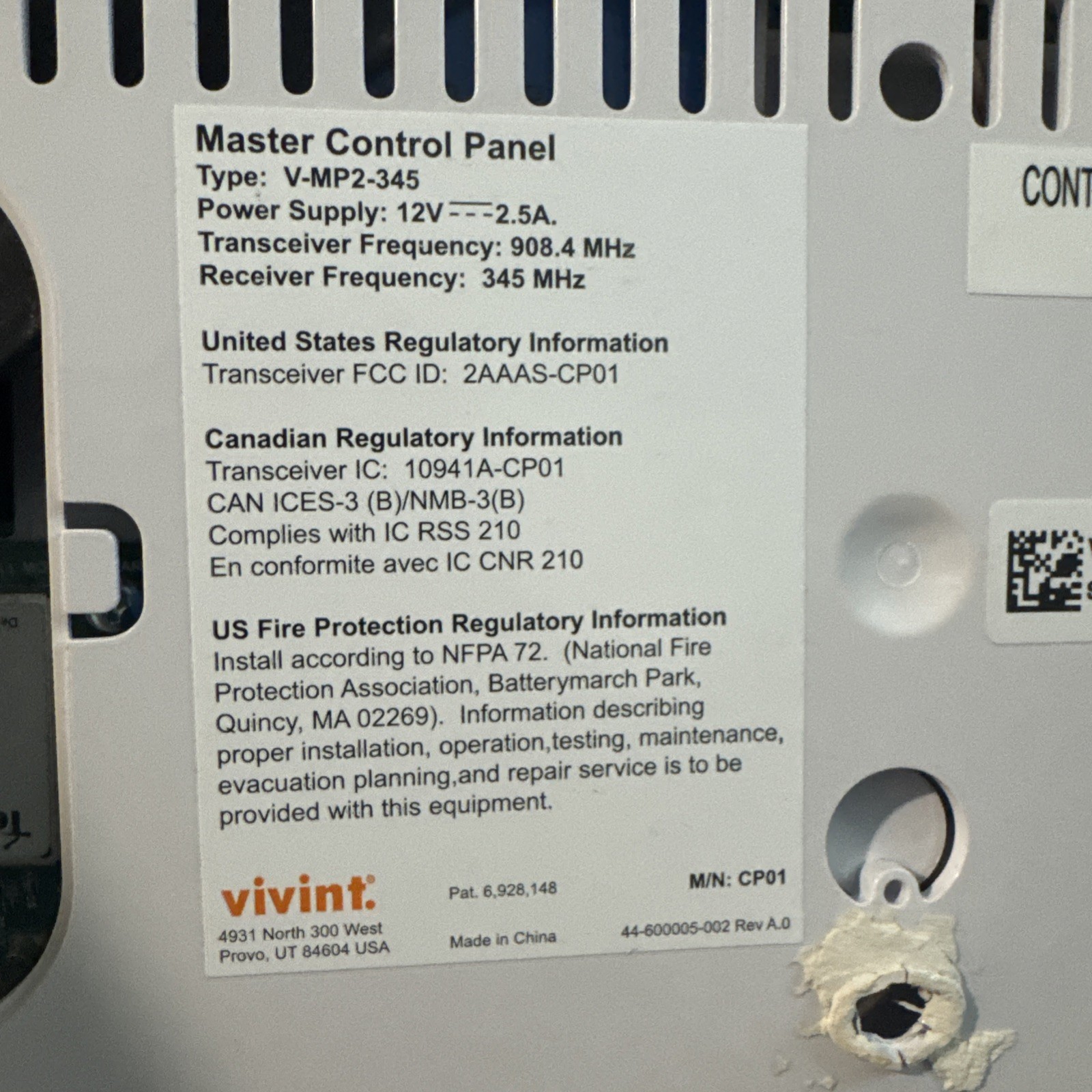 Vivint Home Security System Bundle Doorbell Panel Sensors