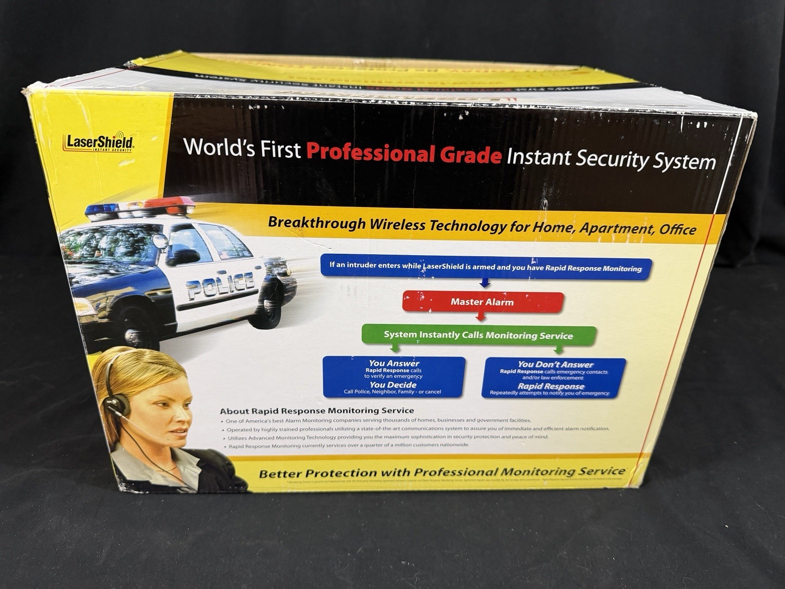 LaserShield Home Security in a Box Plug-N-Go System Alarm Kit – USED