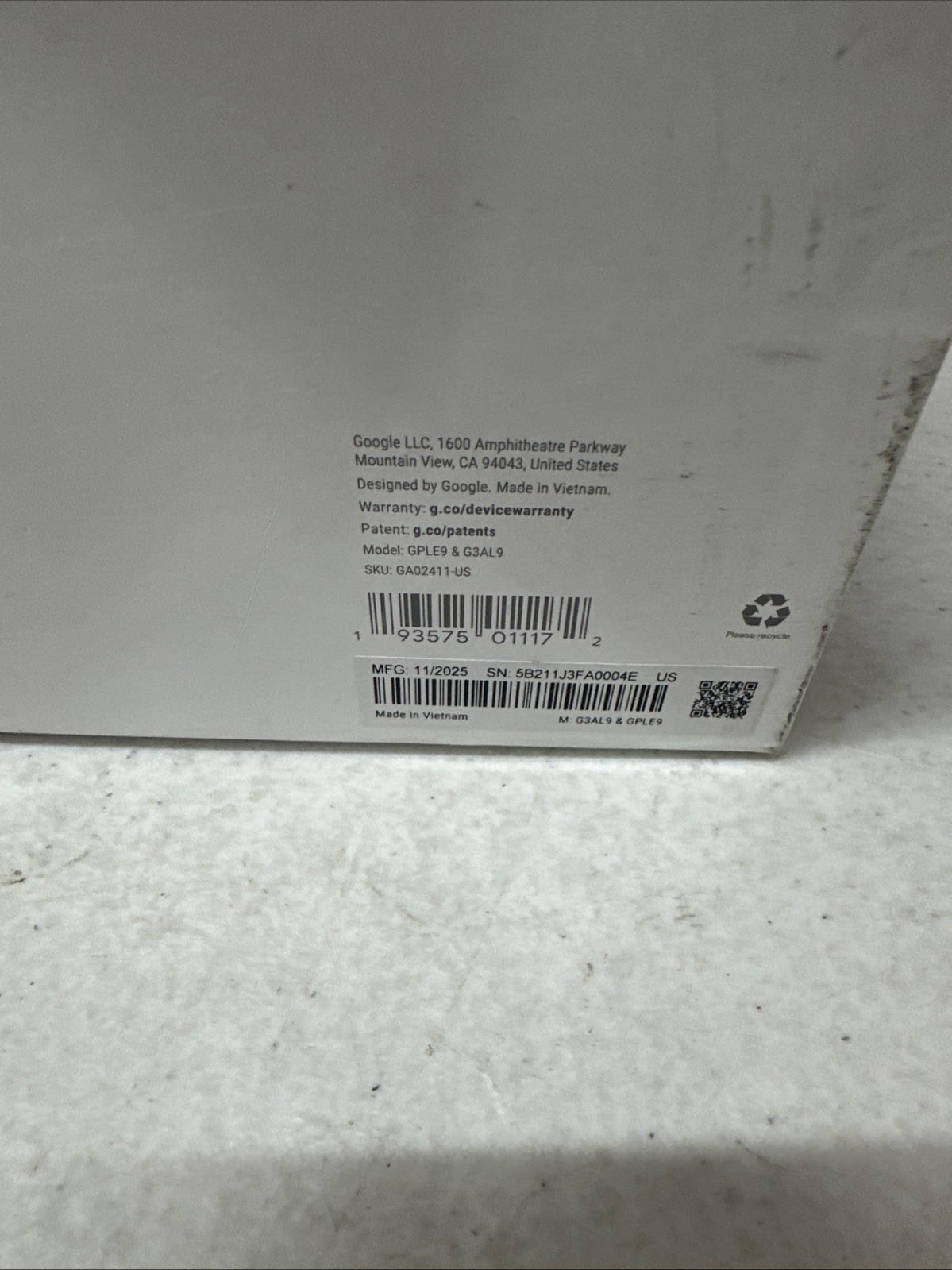 Google Nest Cam Floodlight Smart Security Camera – New Sealed