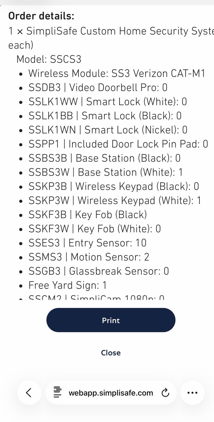 SimpliSafe Gen 3 custom 16-Piece Home Security System Lot-Brand New+30 Day Trial