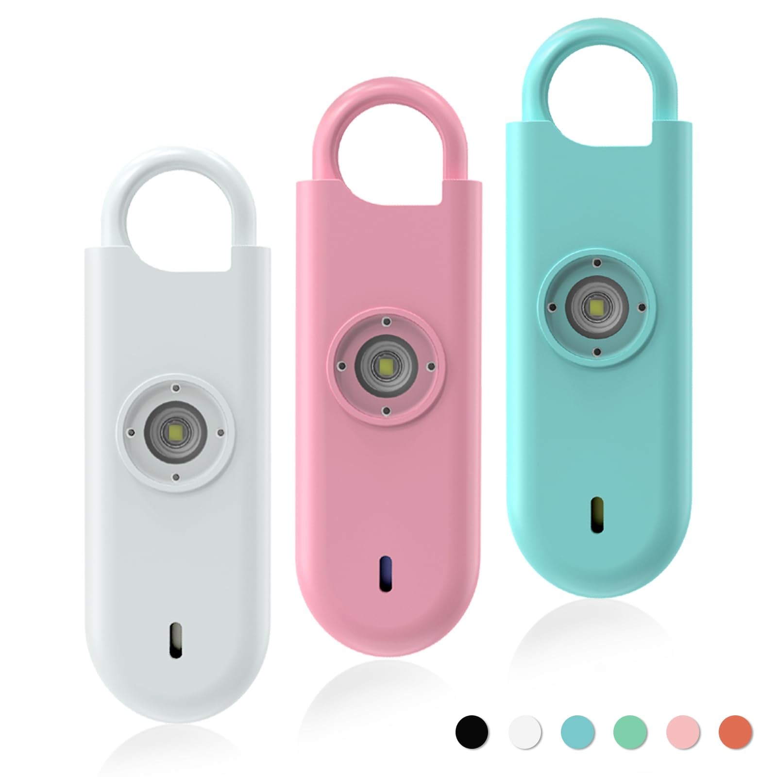 140dB Personal Safety Alarm for , 3 Pack Safe Alarm Protection Keychain with …