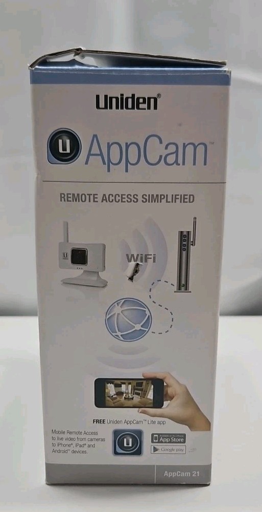 Uniden APPCAM21 Indoor Wireless WIFI Camera – Monitor Anywhere – No PC Required