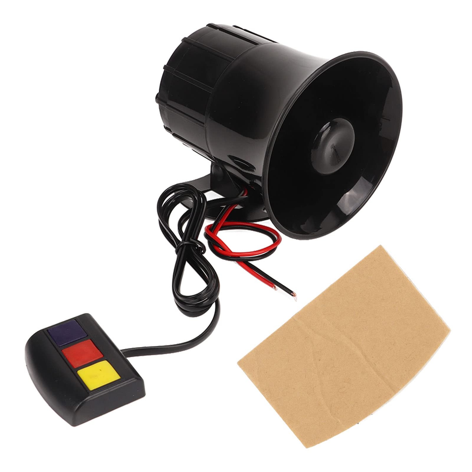 12V 30W 3-Tone Siren, 120dB Loud Sound Horn with Duck, Patrol & Ambulance Sou…