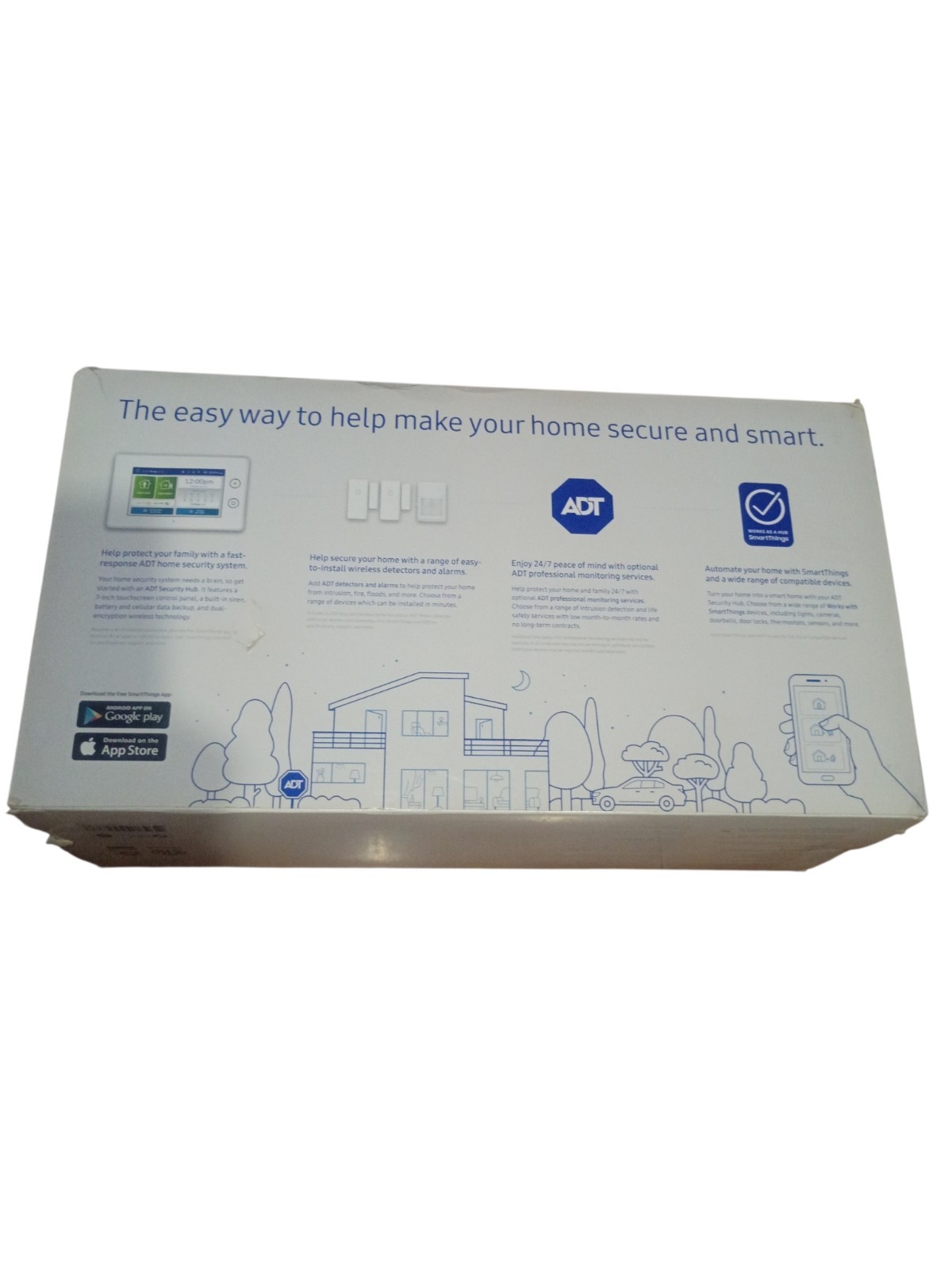 ADT Home Security Starter Kit Samsung SmartThings Motion Alarms F-ADT-STR-KT-1