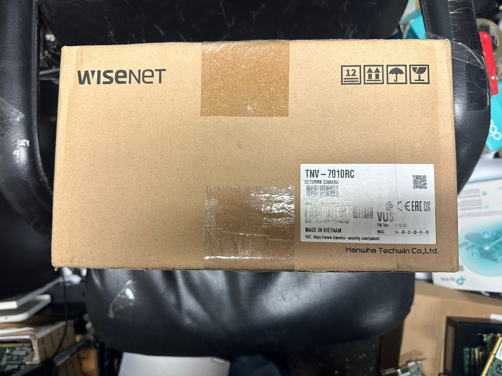 Hanwha Techwin TNV-7010RC 3MP IP Corner Mount Security Camera New