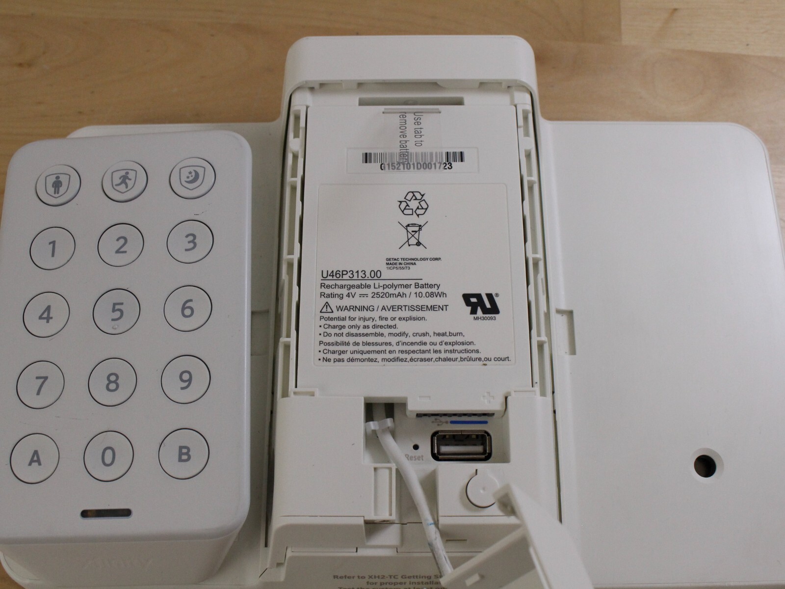 Comcast Xfinity Home Security Touchscreen Control Panel for PARTS/REPAIR No Code