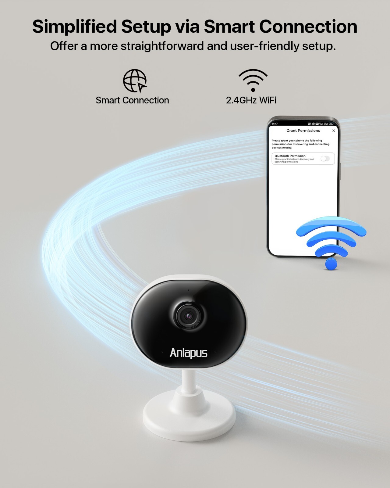 Anlapus Security WiFi IP Camera 2MP Baby/Pet Monitor Surveillance Remote Access