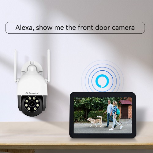 JENNOV 5MP Wireless Home Security Camera System WiFi Outdoor 360° PTZ 10CH NVR