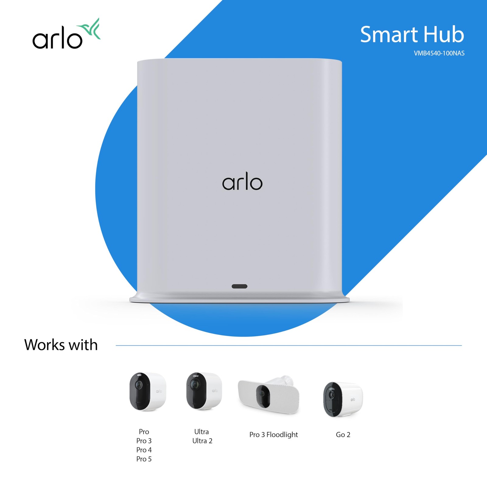 Arlo Pro SmartHub, Certified Accessory – Connects Cameras to White