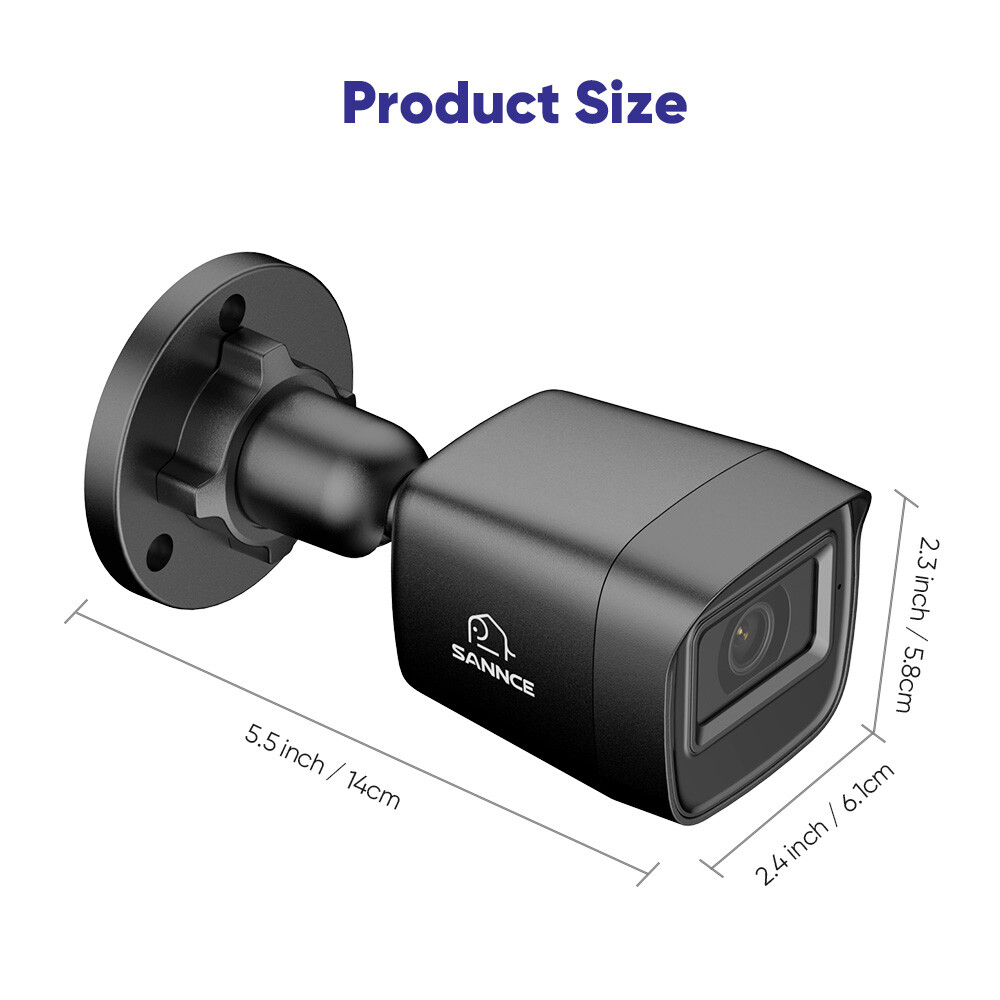 SANNCE 8CH 16CH DVR 1080P Outdoor CCTV Security Camera System AI Human Detection