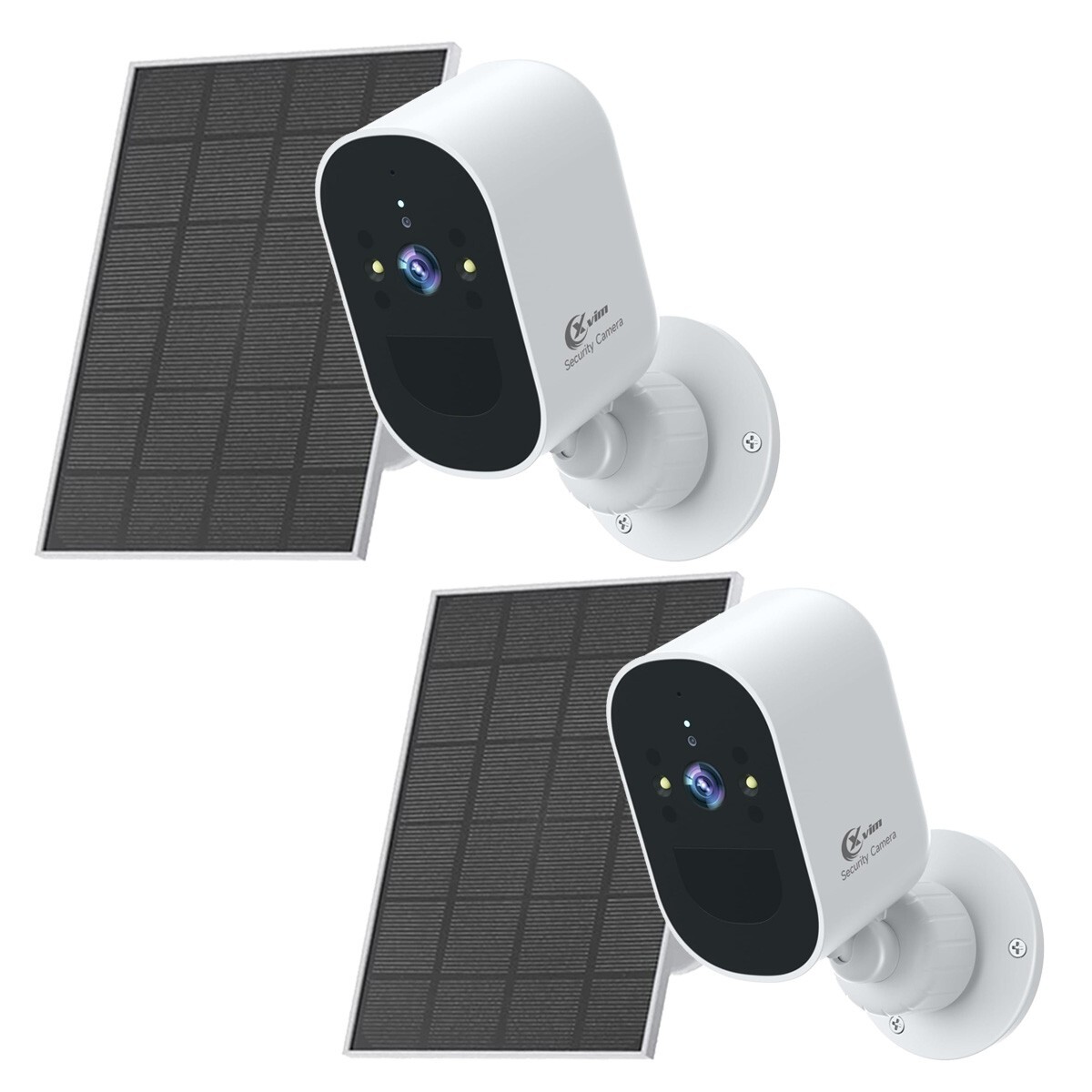2PK 3MP Solar Camera Outdoor Wireless WiFi Solar Battery Security Camera Outdoor