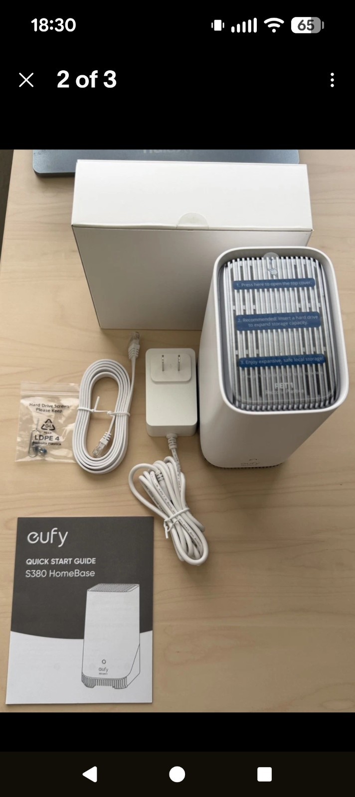 eufy S380 HomeBase 3 Edge Security Center Local Expandable Storage Sealed