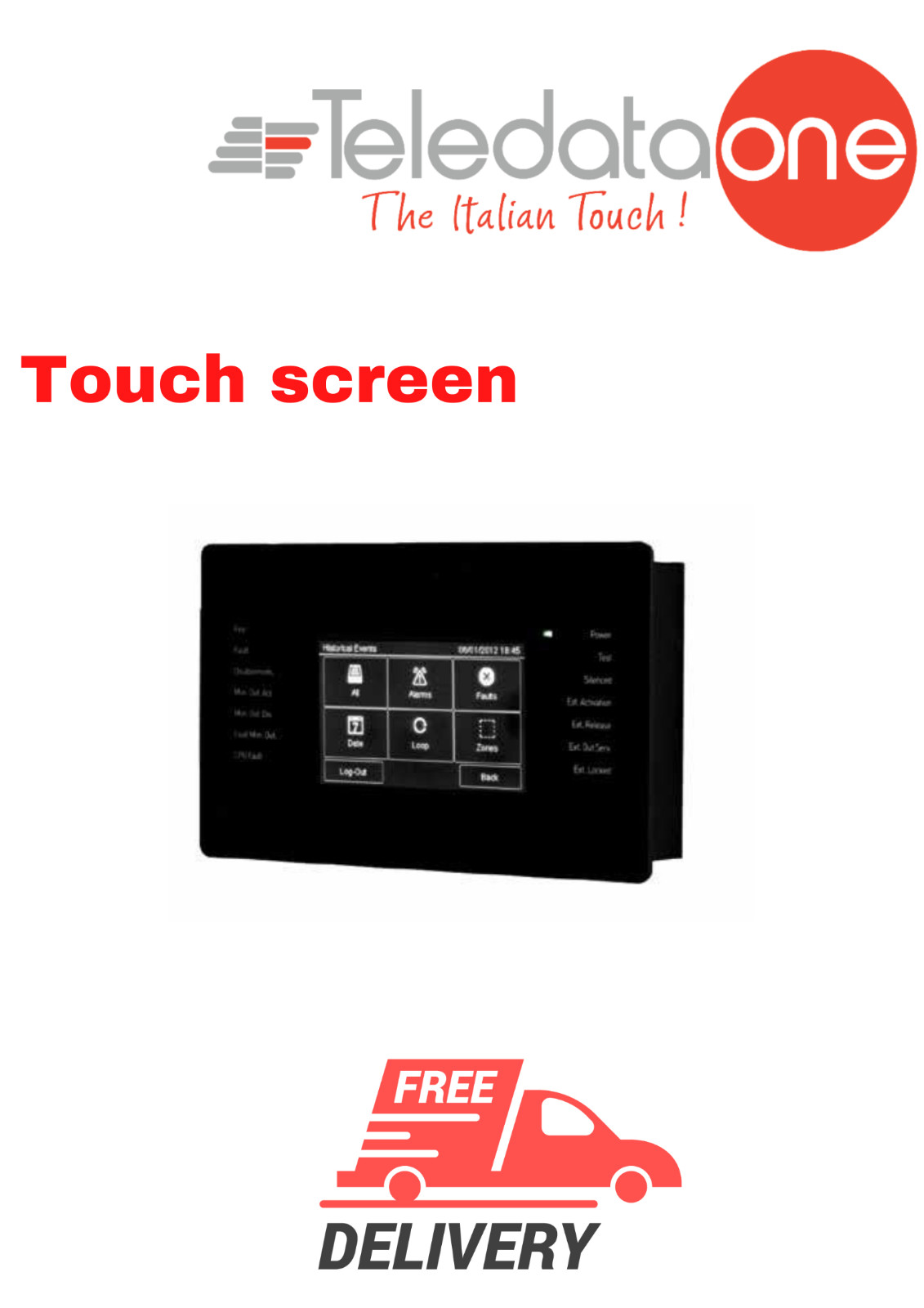 Remote Touch screen panel for TeledataOne and One mini BLACK